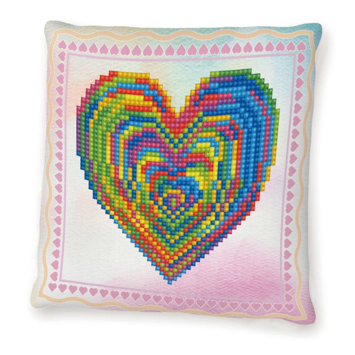 Diamond Dotz Love Rest Mini Pillow - 7.1" x 7.1"