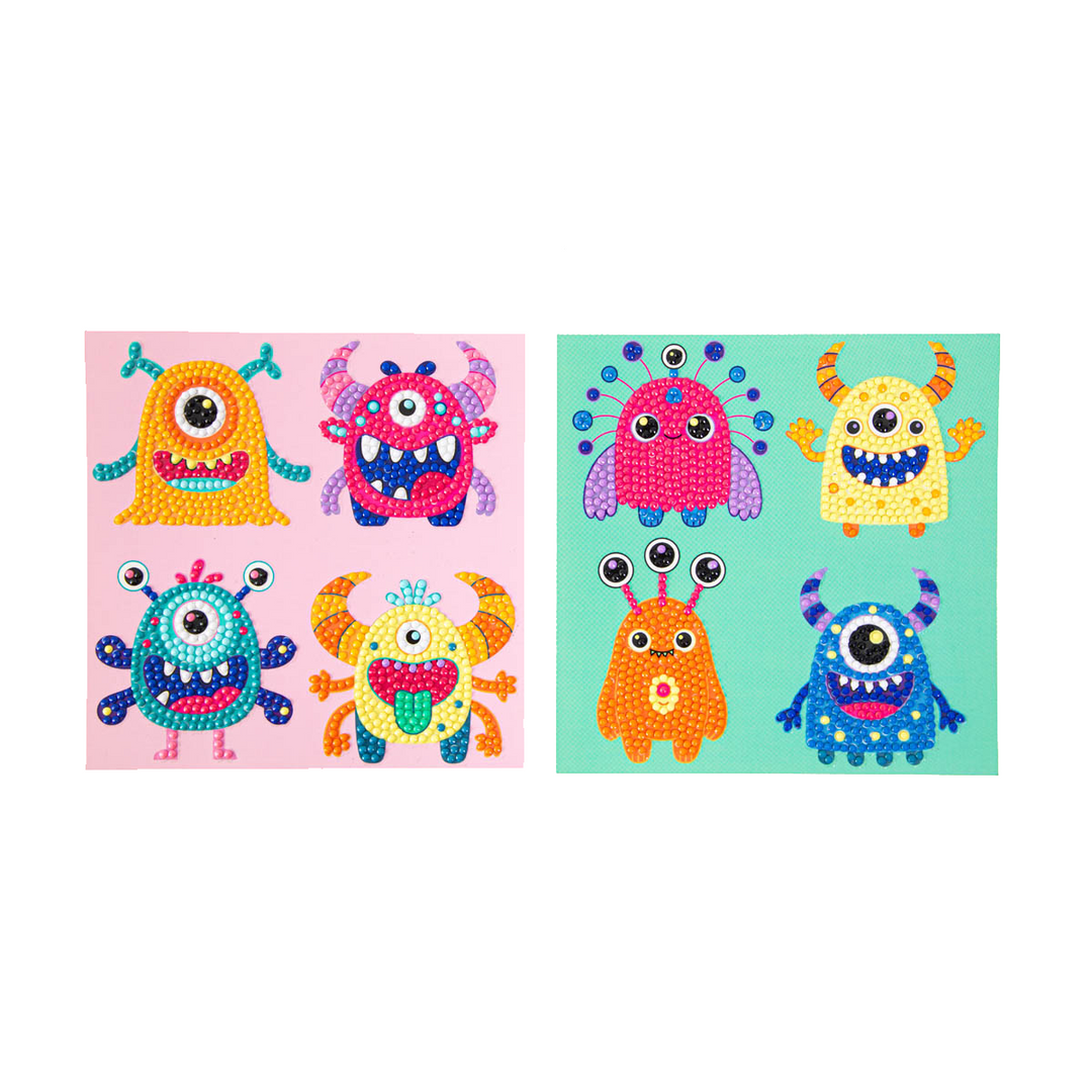 Diamond Dotz DOTZIES Tiny Monsters 2 Diamond Painting - 5.9" x 5.9"