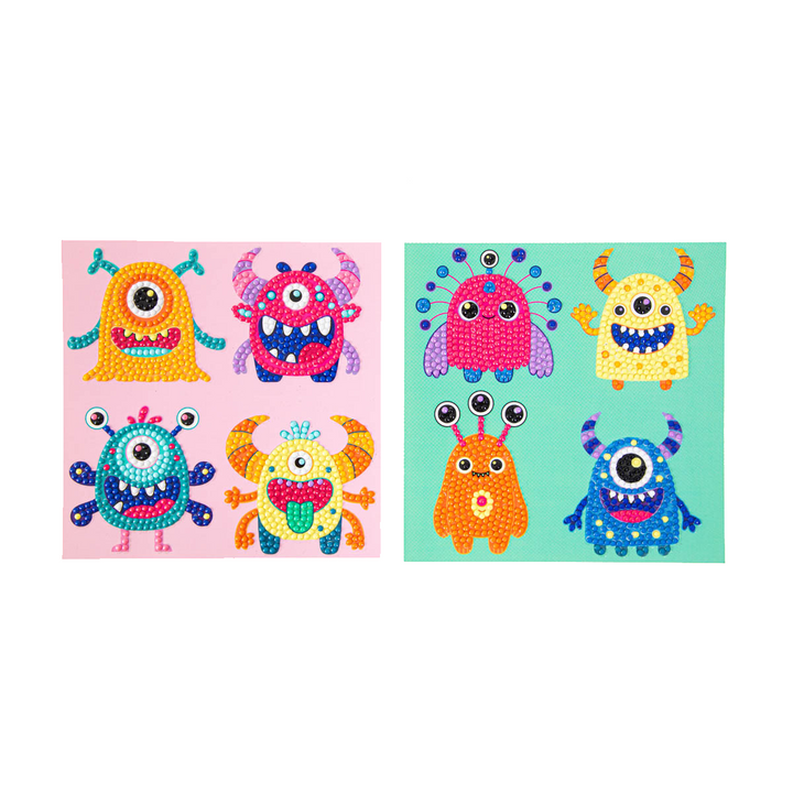 Diamond Dotz DOTZIES Tiny Monsters 2 Diamond Painting - 5.9" x 5.9"