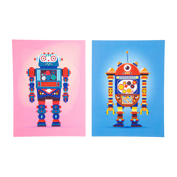Diamond Dotz DOTZIES Robot Games 1 Diamond Painting - 5.9" x 7.8"