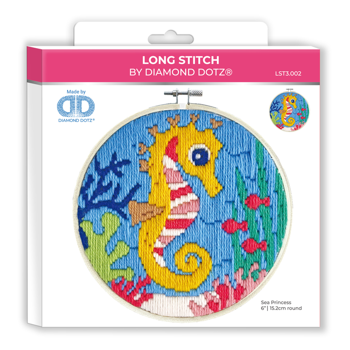 Diamond Dotz Long Stitch Cross Stitch Sea Princess - 6 in