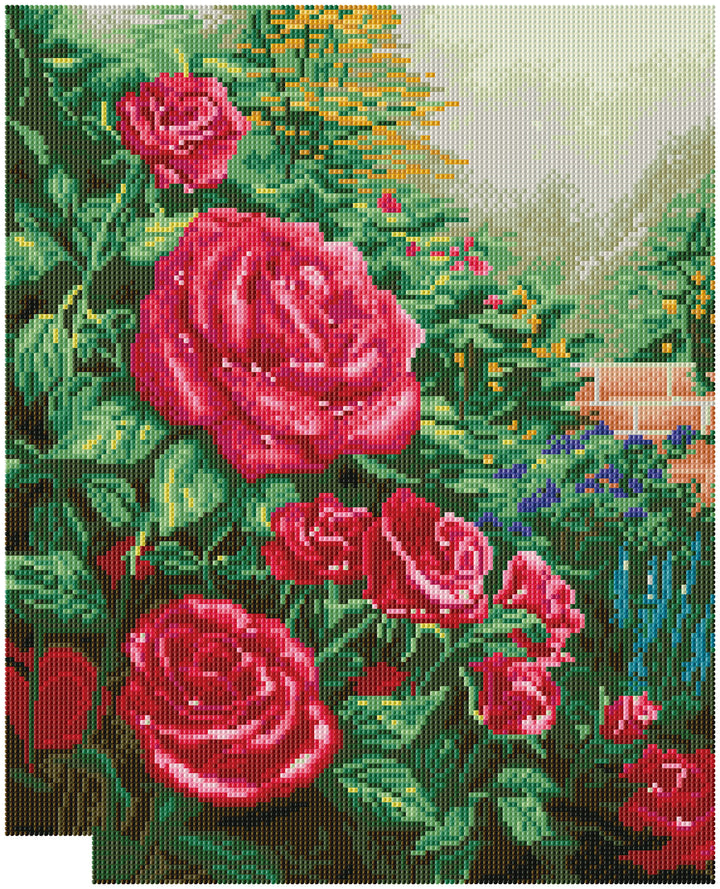 Diamond Dotz A Perfect Red Rose - 20.3 x 16.4 in