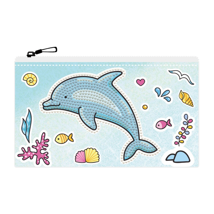 Diamond Dotz DOTZIES DOLPHIN PARTY Diamond Painting - 7.5" x 4.3"