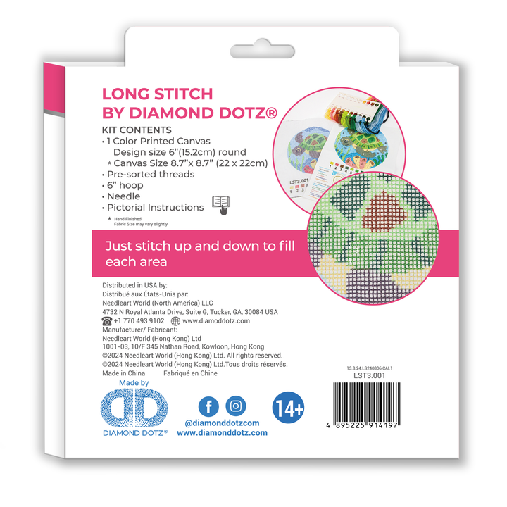 Diamond Dotz Long Stitch Cross Stitch Ocean Baby - 6 in