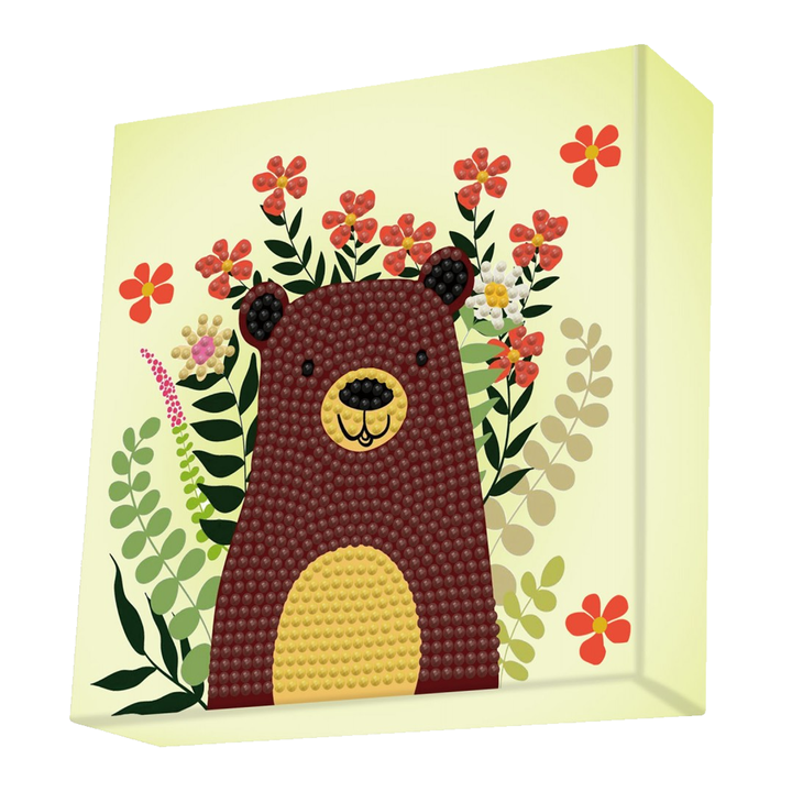 Diamond Dotz Decorative Box Hide 'n Seek Bear - 5.9" x 5.9"