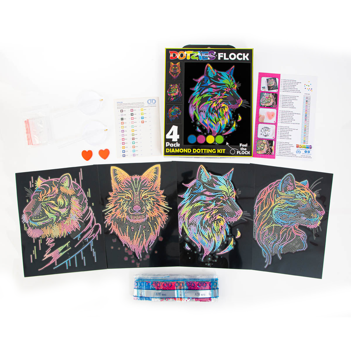 Diamond Dotz Neon Flock Wild - 10.0" x 8.0"