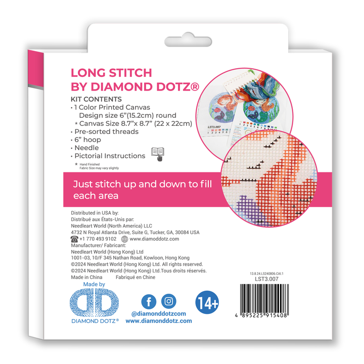 Diamond Dotz Long Stitch Cross Stitch Mermaid Song - 6 in