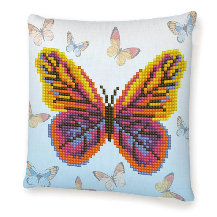 Diamond Dotz Butta Flutta Mini Pillow - 7.1" x 7.1"