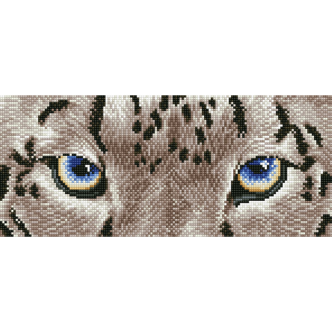 Diamond Dotz Snow Leopard Spy - 16.5" x 7.1"