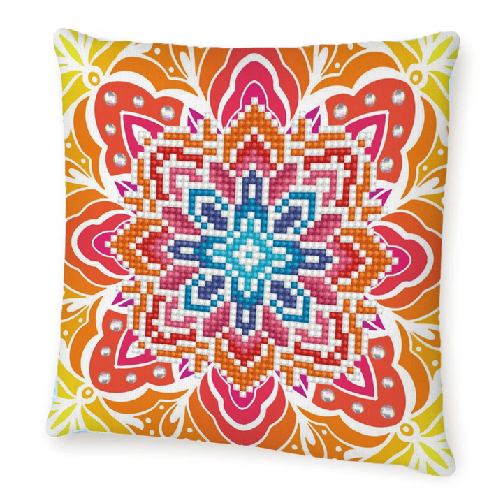 Diamond Dotz Summer Sparkle Mini Pillow - 7.1" x 7.1"