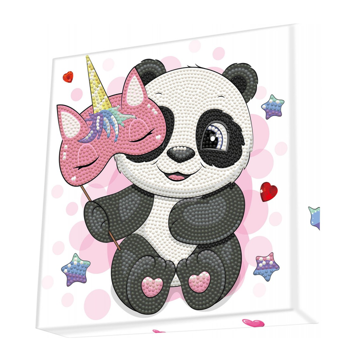 Diamond Dotz Decorative Box Panda Corn - 8.7" x 8.7"