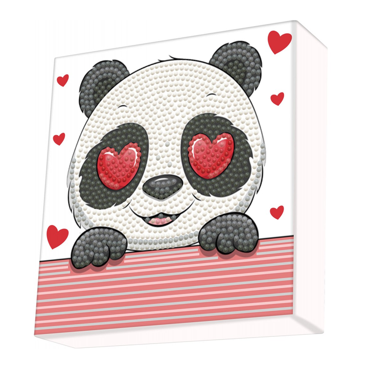 Diamond Dotz Decorative Box Panda Love - 5.9" x 5.9"