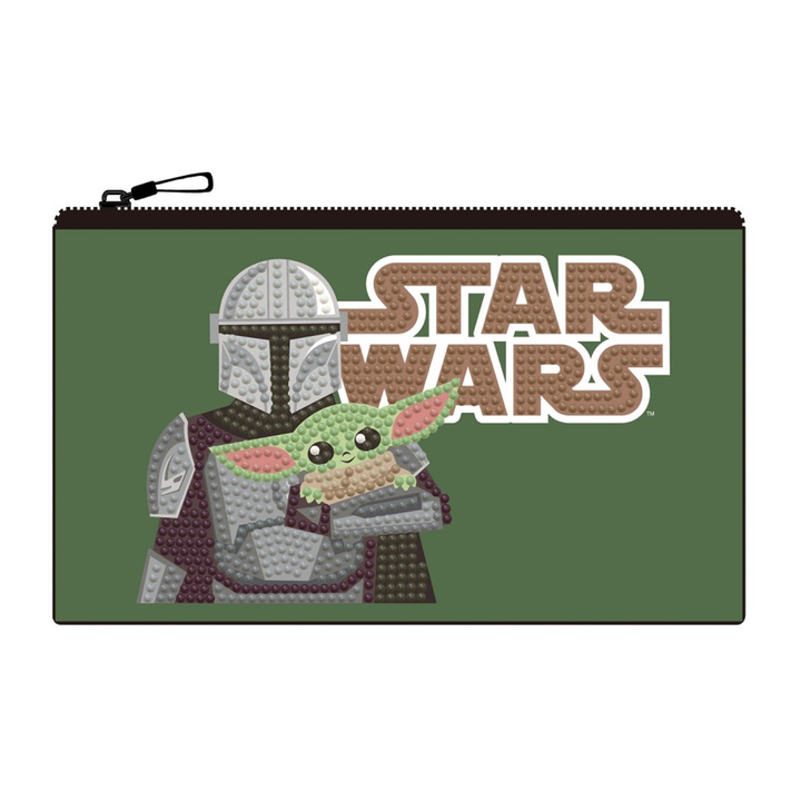 Diamond Dotz Star Wars Grogu and Mandolorian DOTZIES Pouch Kit - 7.8" x 4.5"