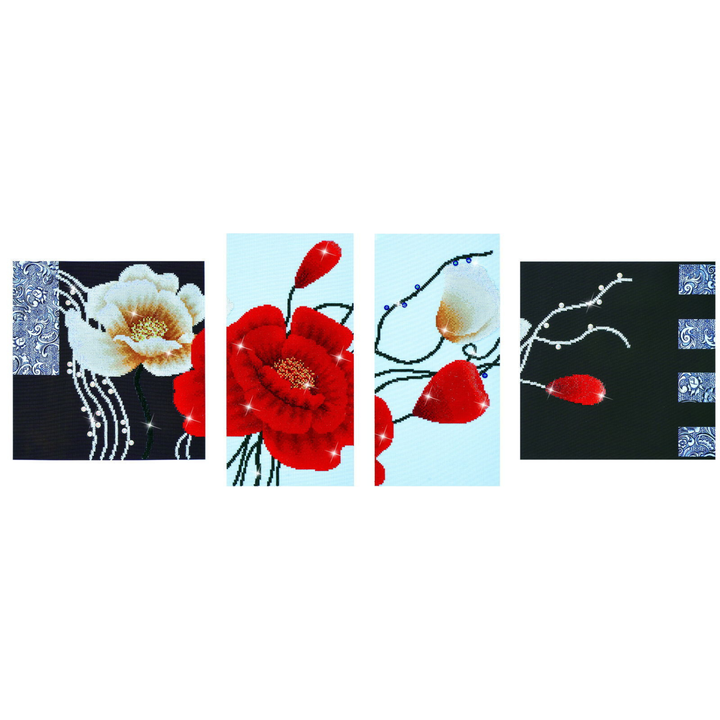 Diamond Dotz Art Deco Poppies - 55.9" x 19.7"