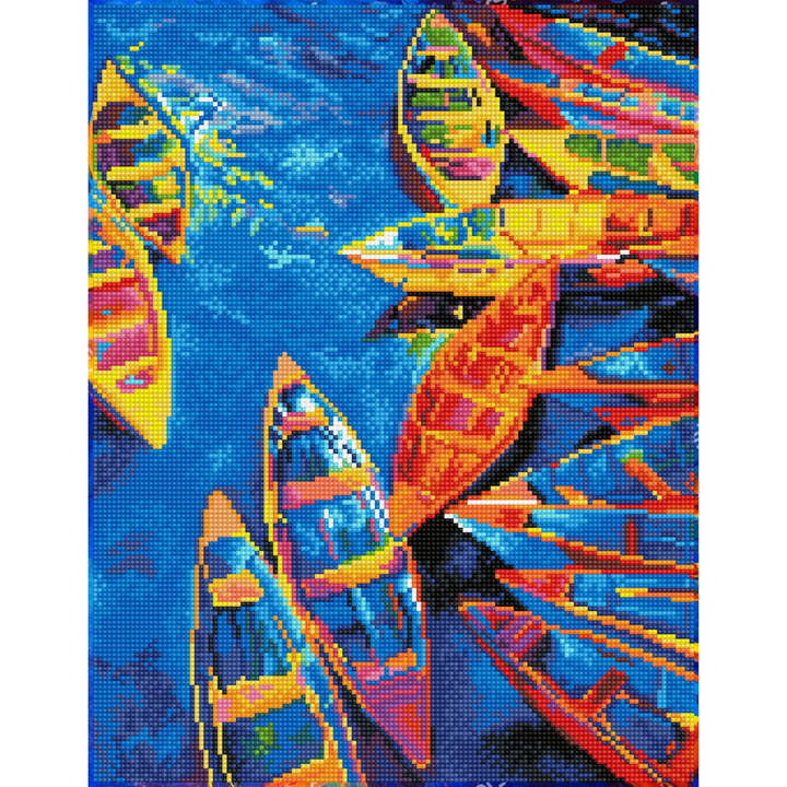 Diamond Dotz Blue Bay - 13.8" x 17.7"