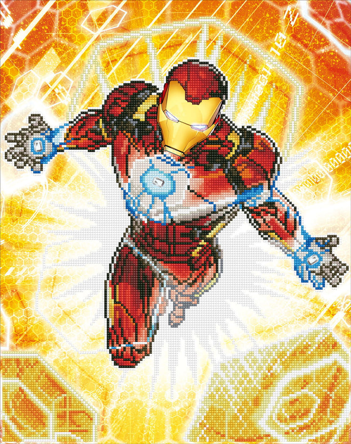 Diamond Dotz Marvel  Iron Man Blast Off - 16.5 x 20.9 in
