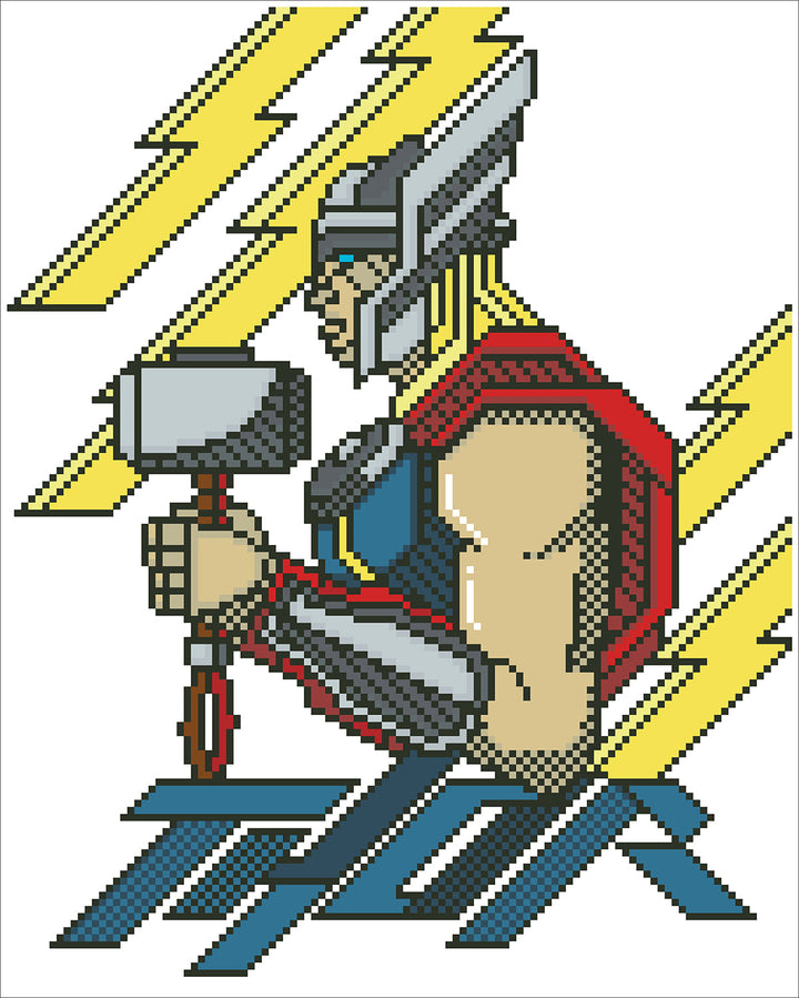 Diamond Dotz Marvel Thor Bring On The Thunder - 12.6 x 15.7 in