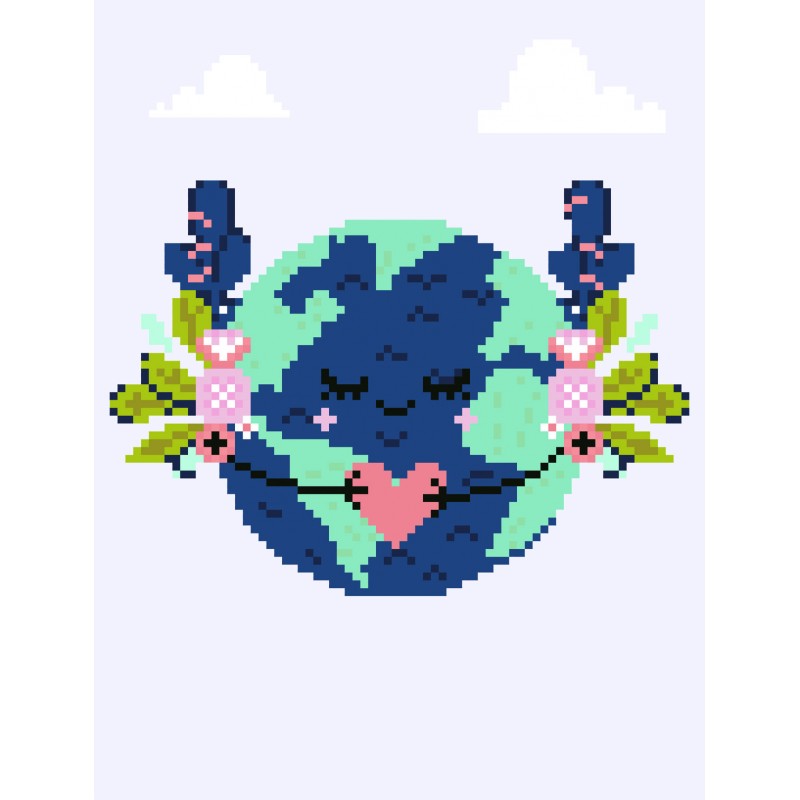Diamond Dotz Love Our Planet - 8.7 x 11.3 in