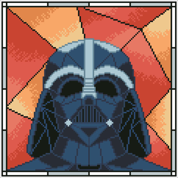 Diamond Dotz Darth Vader Stained Glass - 12.6 x 12.6 in