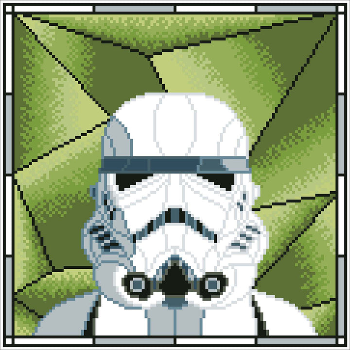 Diamond Dotz Stormtrooper Stained Glass - 12.6 x 12.6 in