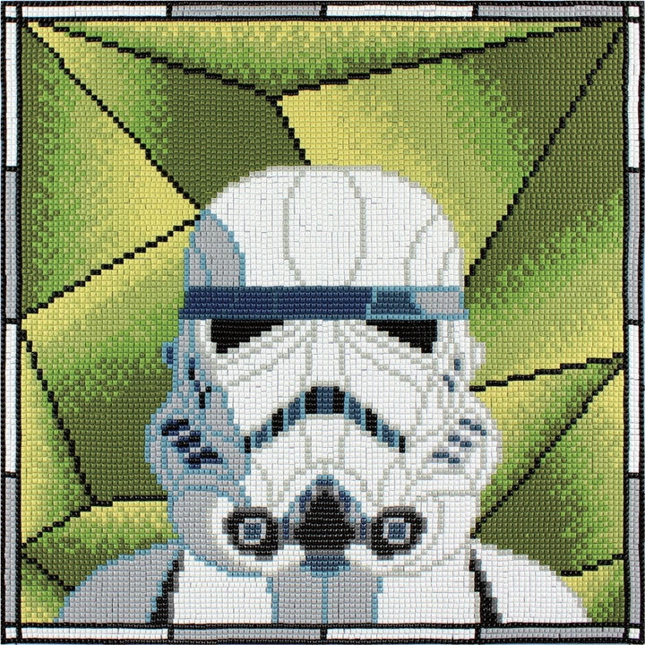Diamond Dotz Stormtrooper Stained Glass - 12.6 x 12.6 in