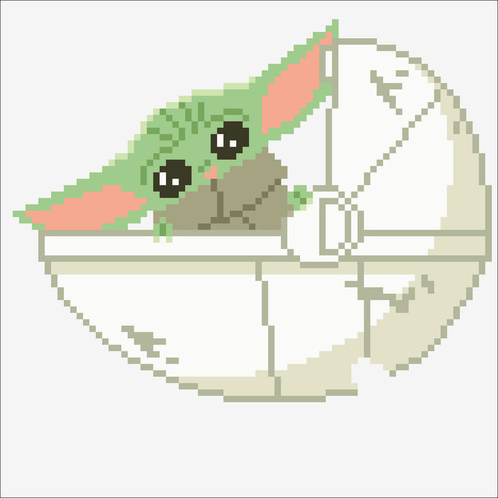 Diamond Dotz The Mandalorian The Child Moving Orb - 8.7 x 8.7 in