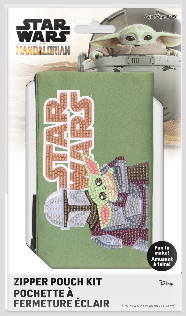 Diamond Dotz Star Wars Grogu and Mandolorian DOTZIES Pouch Kit - 7.8" x 4.5"