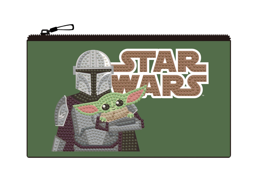 Diamond Dotz Star Wars Grogu and Mandolorian DOTZIES Pouch Kit - 7.8" x 4.5"