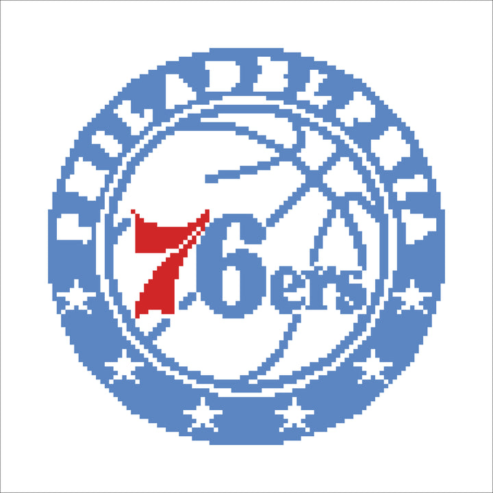 Diamond Dotz NBA Philadelphia 76ers - 12.6 x 12.6 in