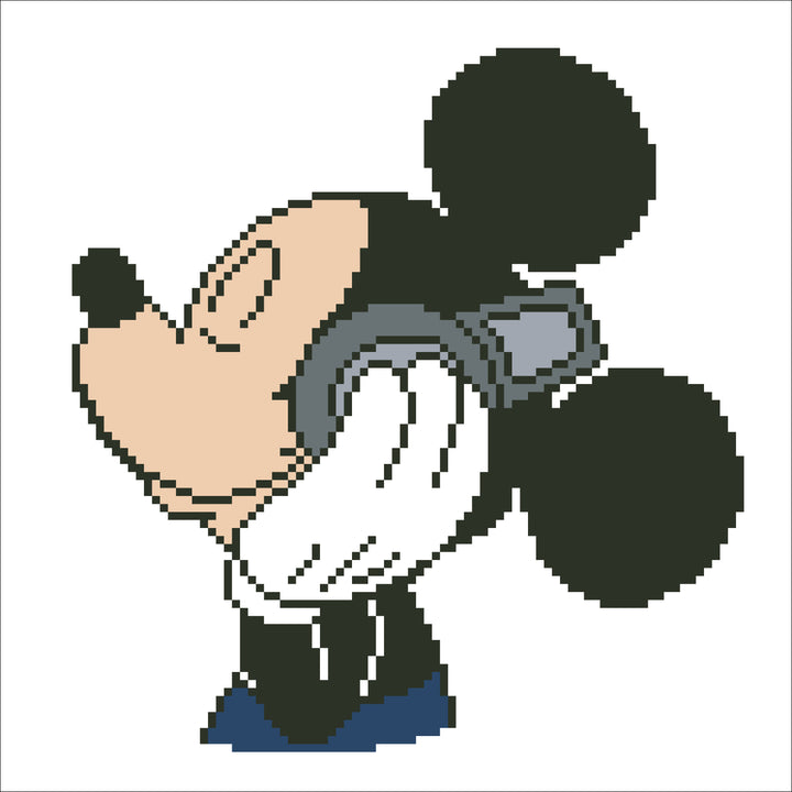Diamond Dotz Mickey Headphones - 11 x 11 in