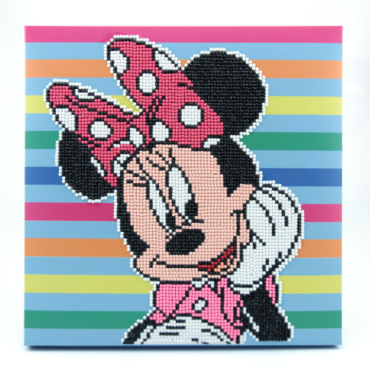 Diamond Dotz Minnie Stripes Box - 11 x 11 in