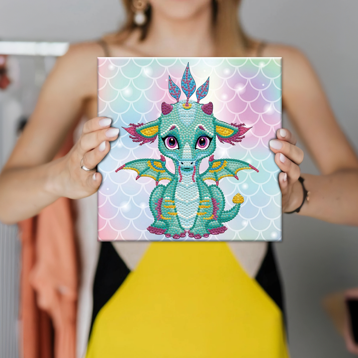 Diamond Dotz Ariel the Baby Dragon - 8.66 x 8.66 in