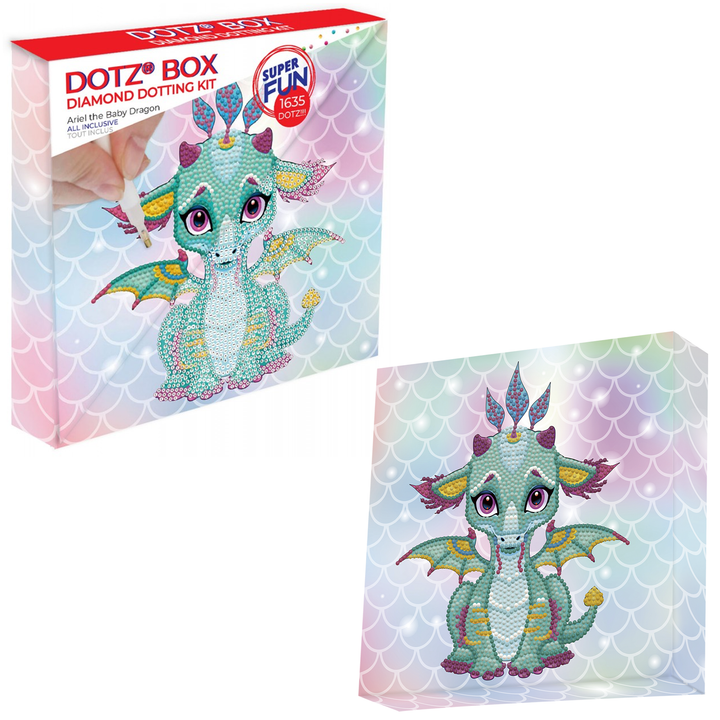 Diamond Dotz Ariel the Baby Dragon - 8.66 x 8.66 in