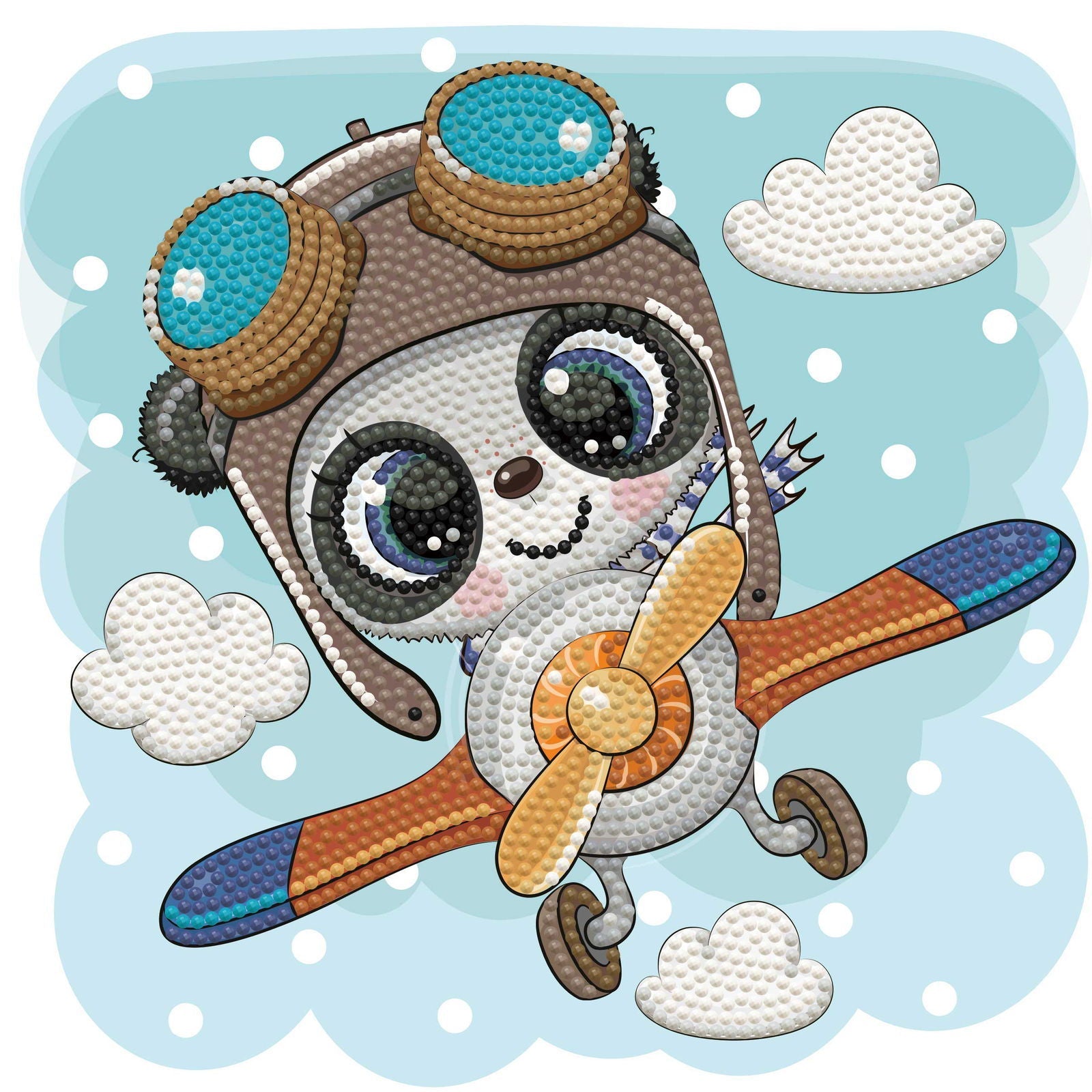 Top Flight | Diamond Painting Kits for Kids | Diamond Dotz