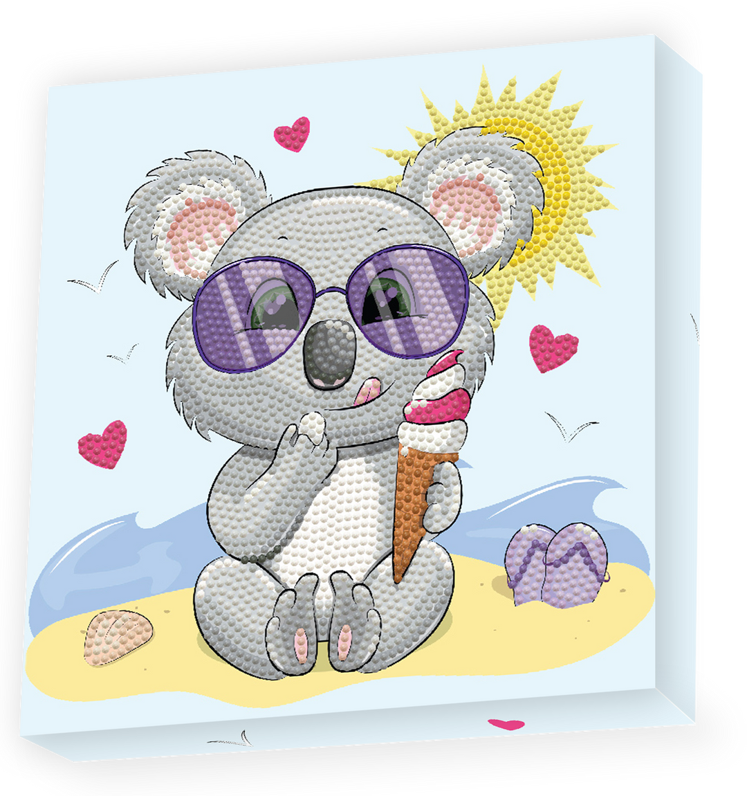 Diamond Dotz Koala Cream - 8.7 x 8.7 in