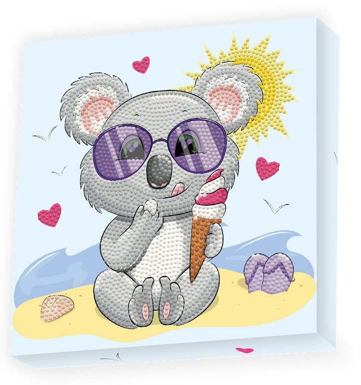 Diamond Dotz Koala Cream - 8.7 x 8.7 in