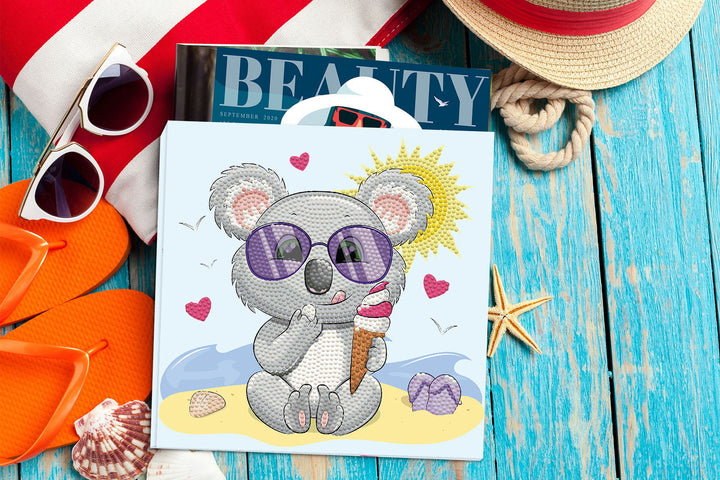 Diamond Dotz Koala Cream - 8.7 x 8.7 in