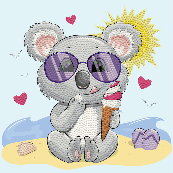 Diamond Dotz Koala Cream - 8.7 x 8.7 in