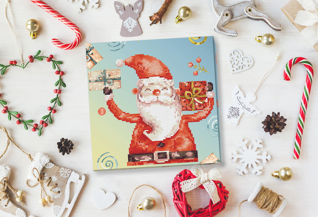 Diamond Dotz Santa Cheer - 11 x 11 in