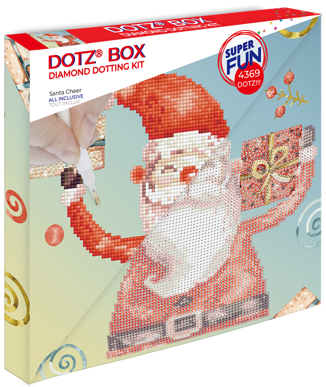 Diamond Dotz Santa Cheer - 11 x 11 in