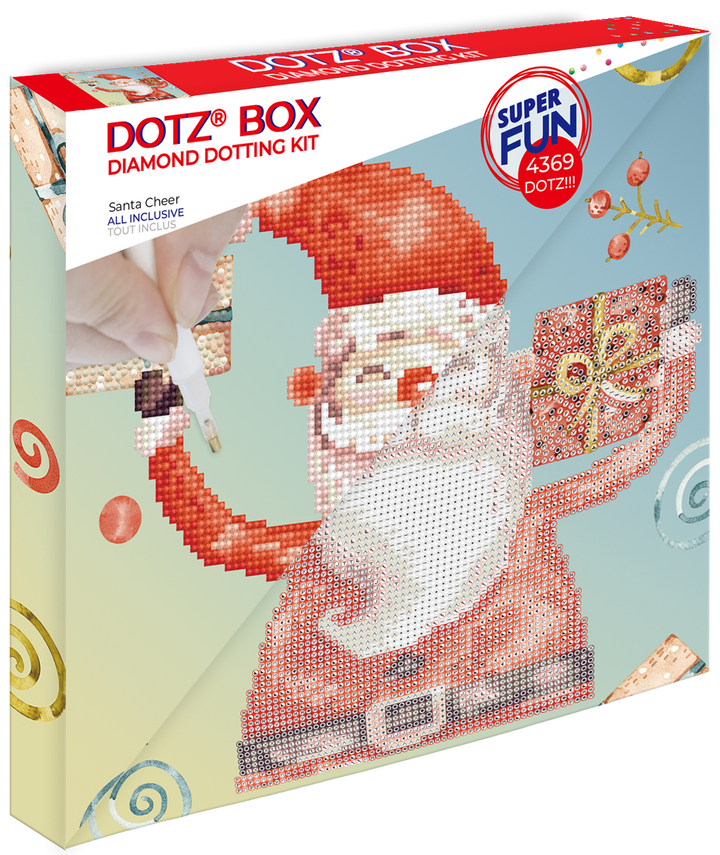 Diamond Dotz Santa Cheer - 11 x 11 in