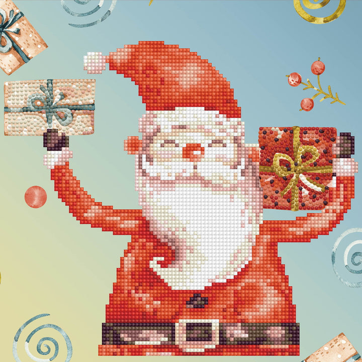 Diamond Dotz Santa Cheer - 11 x 11 in