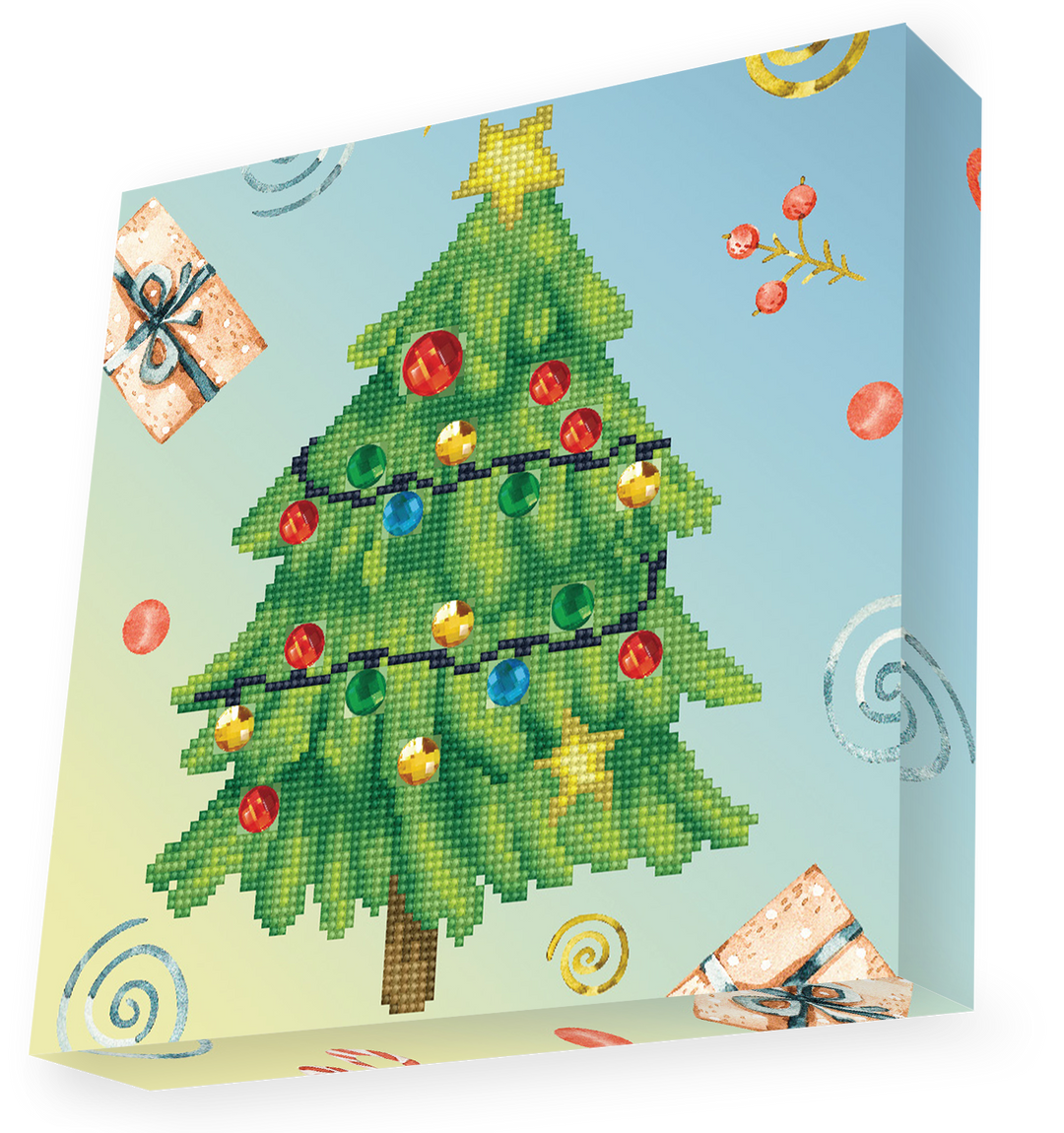 Diamond Dotz Merry Christmas Tree - 11 x 11 in