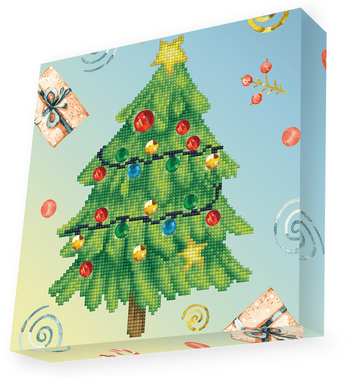 Diamond Dotz Merry Christmas Tree - 11 x 11 in