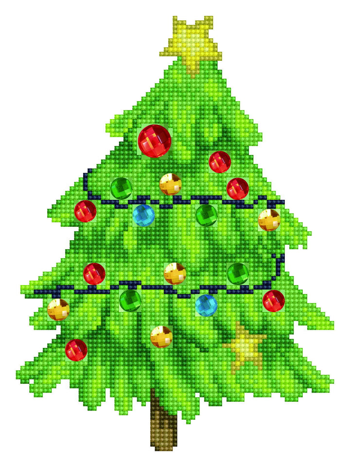 Diamond Dotz Merry Christmas Tree - 11 x 11 in