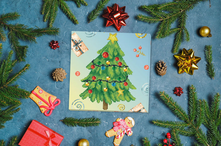 Diamond Dotz Merry Christmas Tree - 11 x 11 in