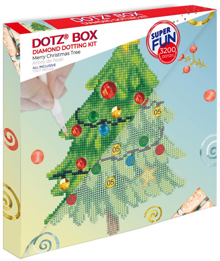Diamond Dotz Merry Christmas Tree - 11 x 11 in