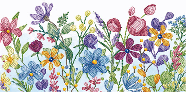 Diamond Dotz Decor Decorative Box Field Flowers - 15.8" x 7.9"