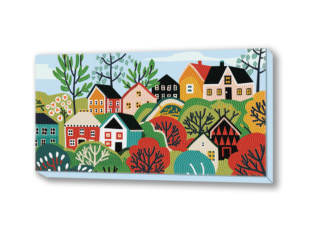Village | Diamond Painting Kit Landscape| Diamond Dotz – DIAMOND DOTZ