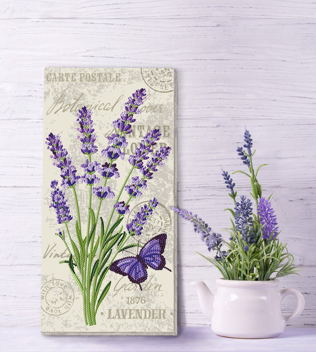 lavender flower painting French Lavender | Diamond Painting Kits Floral Flowers